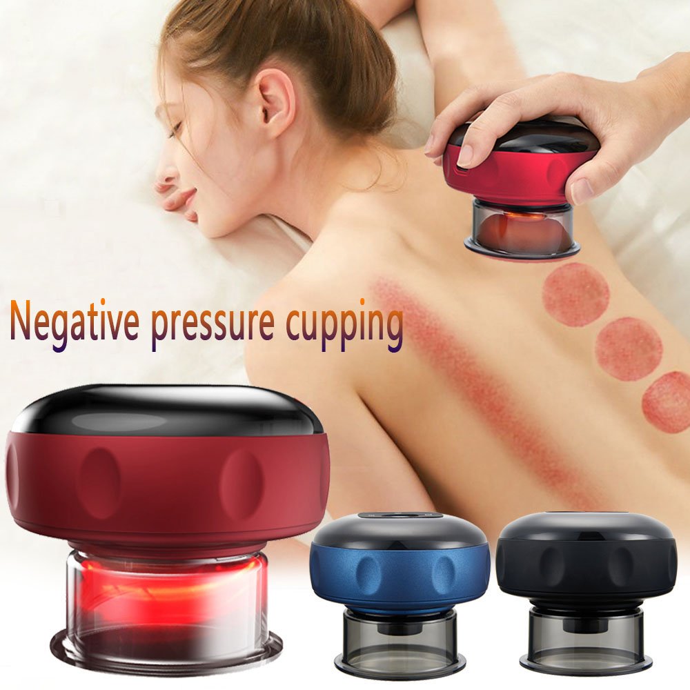 electric cupping massager suction & heat for tight muscles
