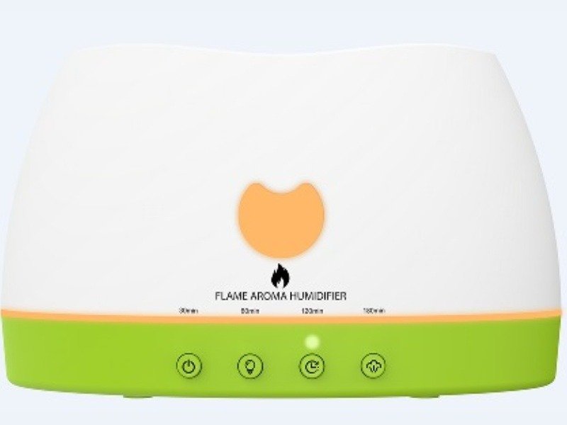 flame effect oil diffuser flickering fire, no actual fire