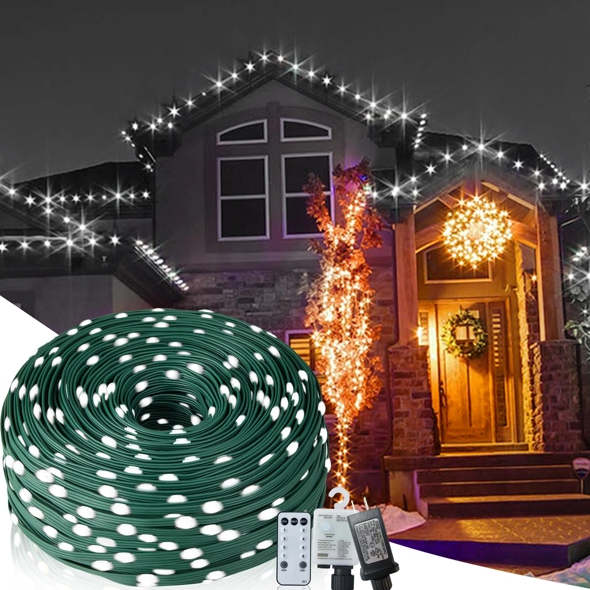 christmas rope lights 328ft 1000 leds, outdoor rated