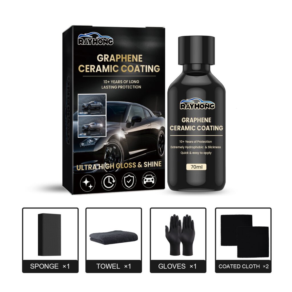 graphene ceramic coating kit 70ml rain beads off for months
