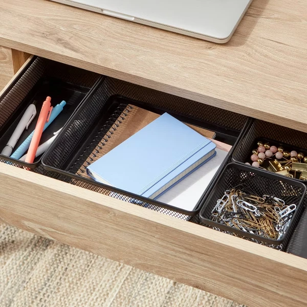 mesh steel desk organizer built to outlast plastic trays
