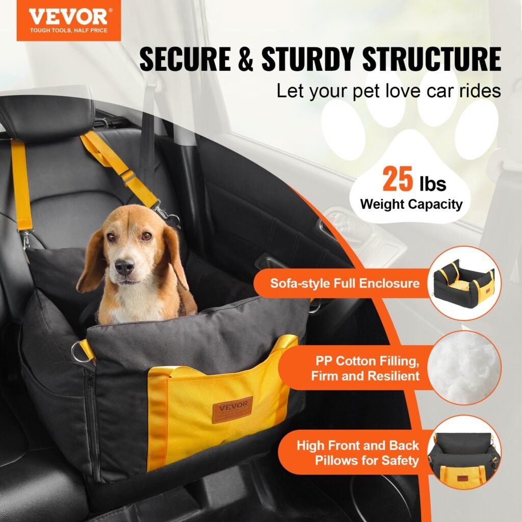 dog booster car seat lets small dogs see out the window