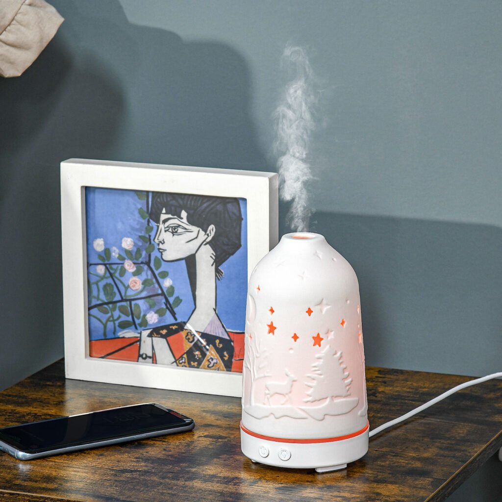 ceramic aromatherapy diffuser 100ml looks like decor, not a gadget
