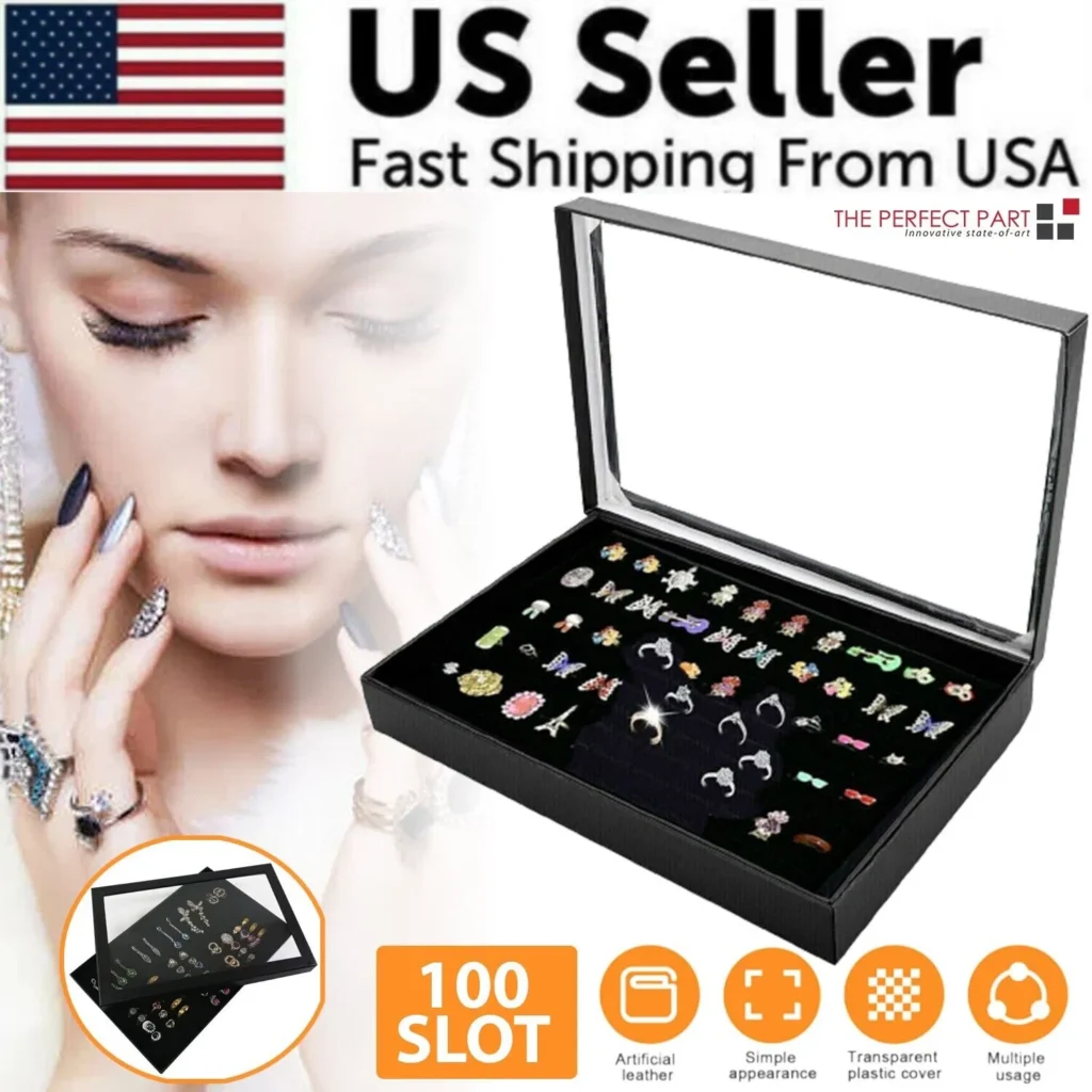ring & earring display tray every pair visible at once