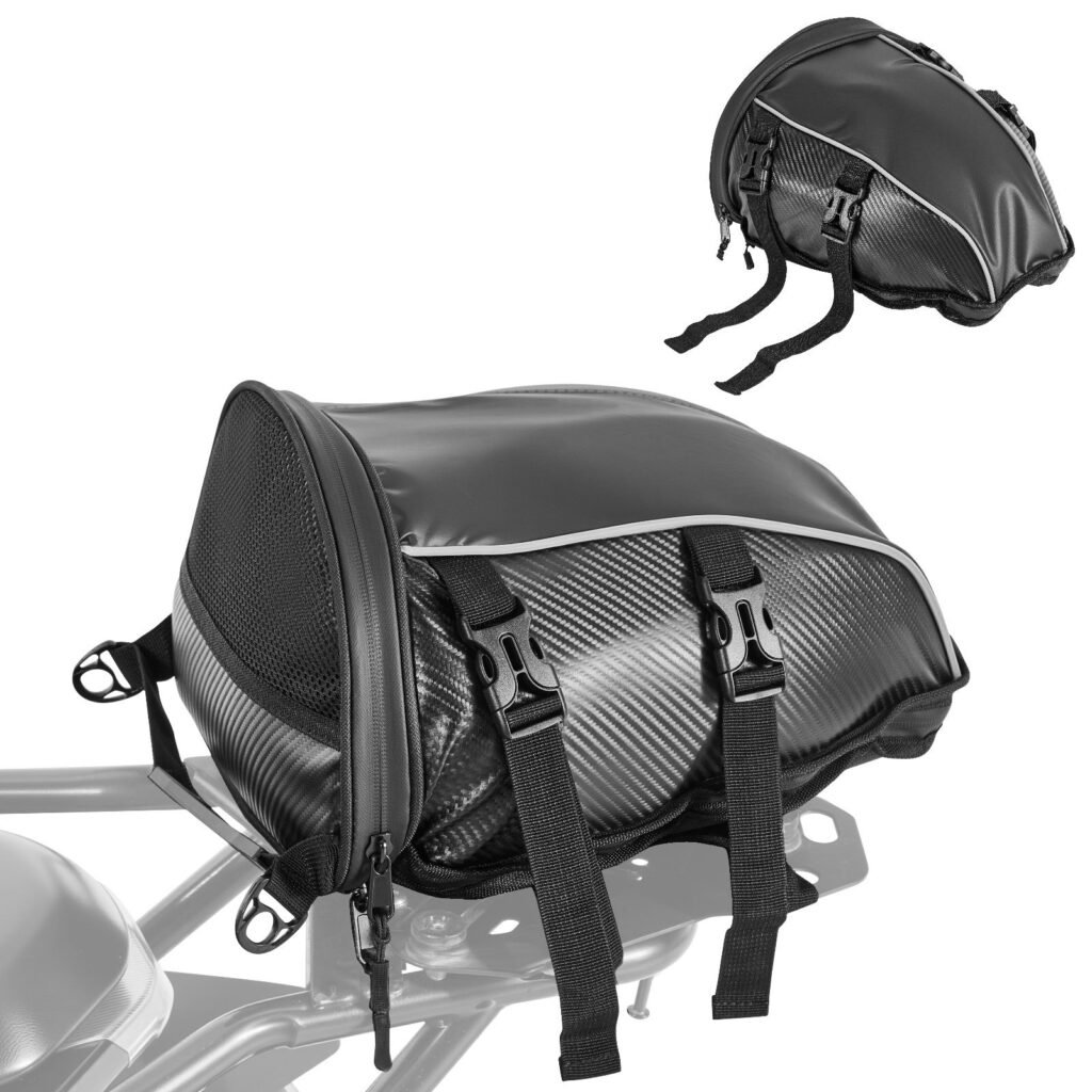 motorcycle tail bag 10l waterproof cover included