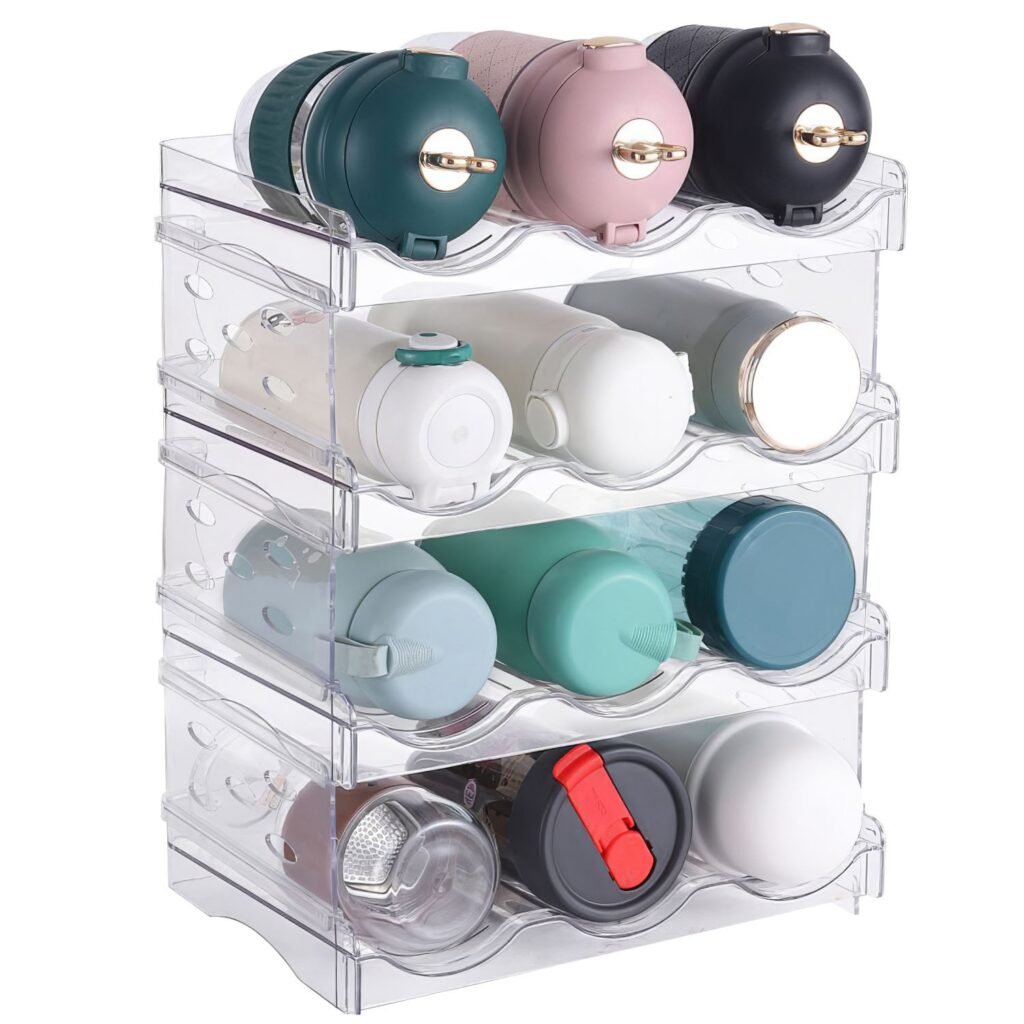 4 tier fridge drink organizer holds 12 cans or bottles