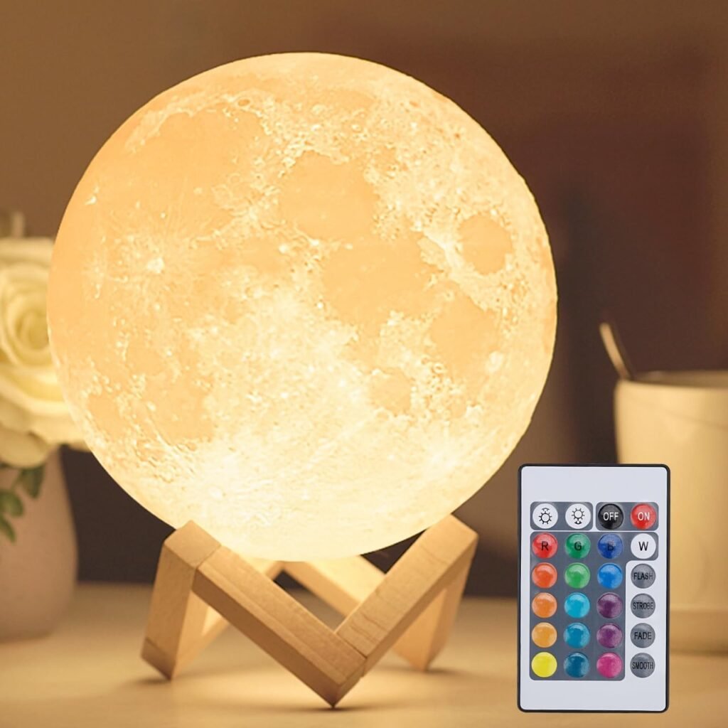 moon lamp 16 colors with remote & stand