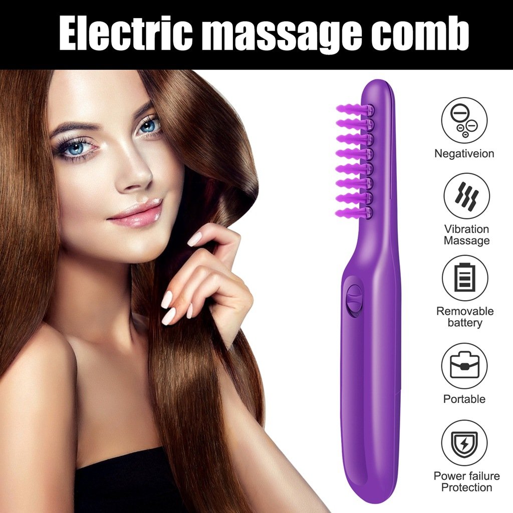 electric scalp massage brush detangles without the fight