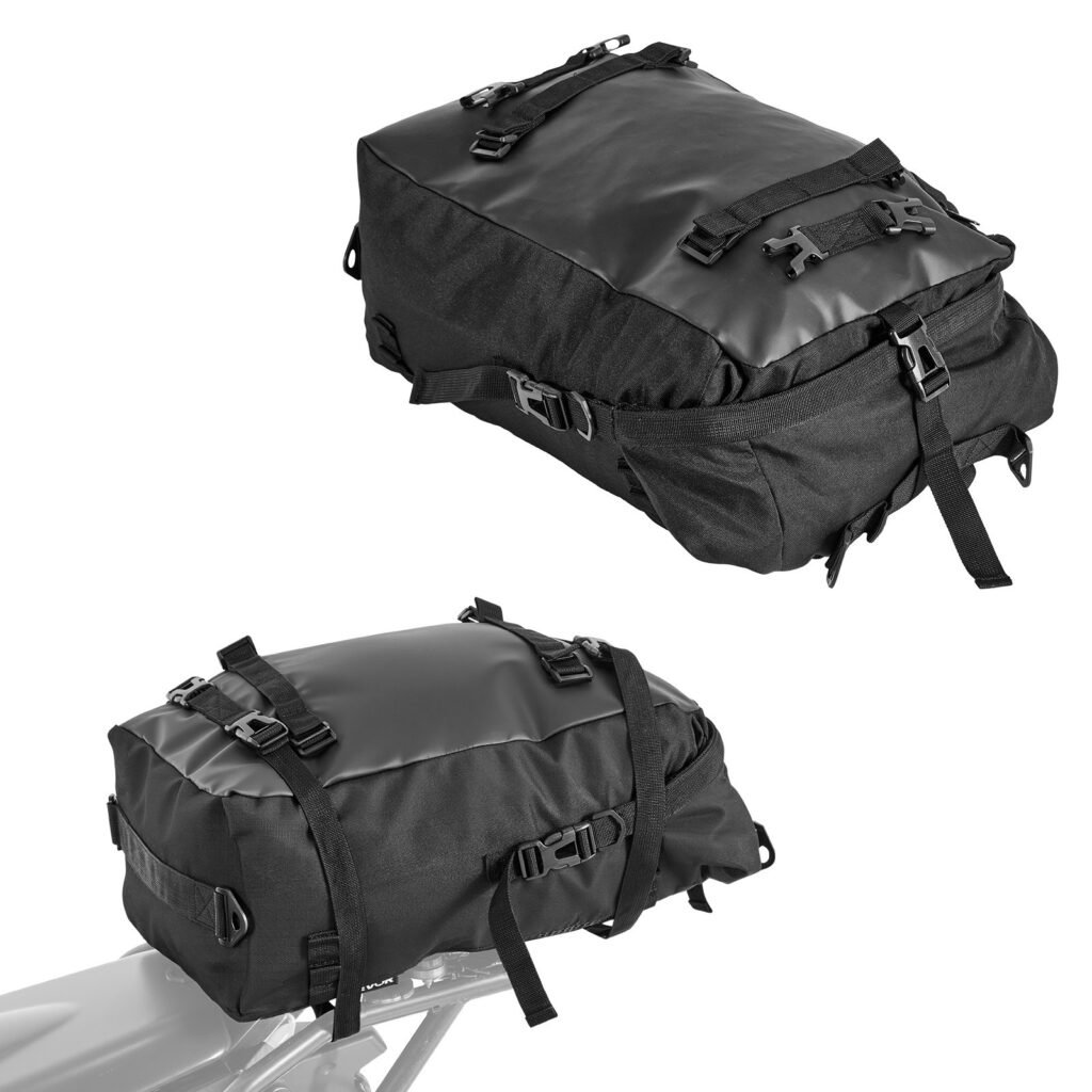 motorcycle tail bag 30l weekend capacity, universal fit
